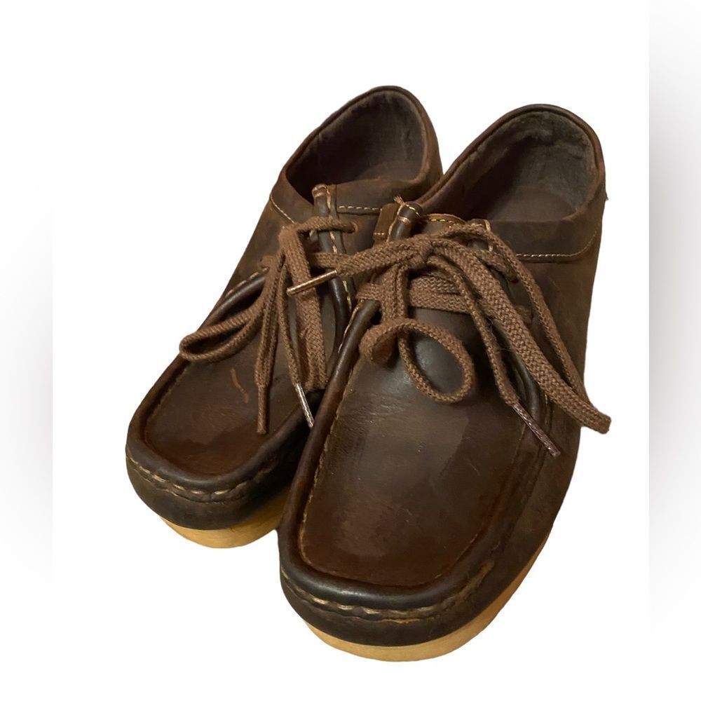 Clarks Brown Leather Casual Driving Loafers - Picture 2 of 11
